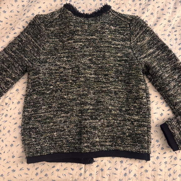 Ann Taylor Tweed Pocket Jacket in Night Sky - Picture 4 of 4